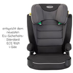 Nærbilde av justerbar hodepute på Bilstol Logico L i-Size 100-150 cm med koppholder