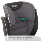 Komfortabelt sete på Bilstol Logico L i-Size 100-150 cm med koppholder