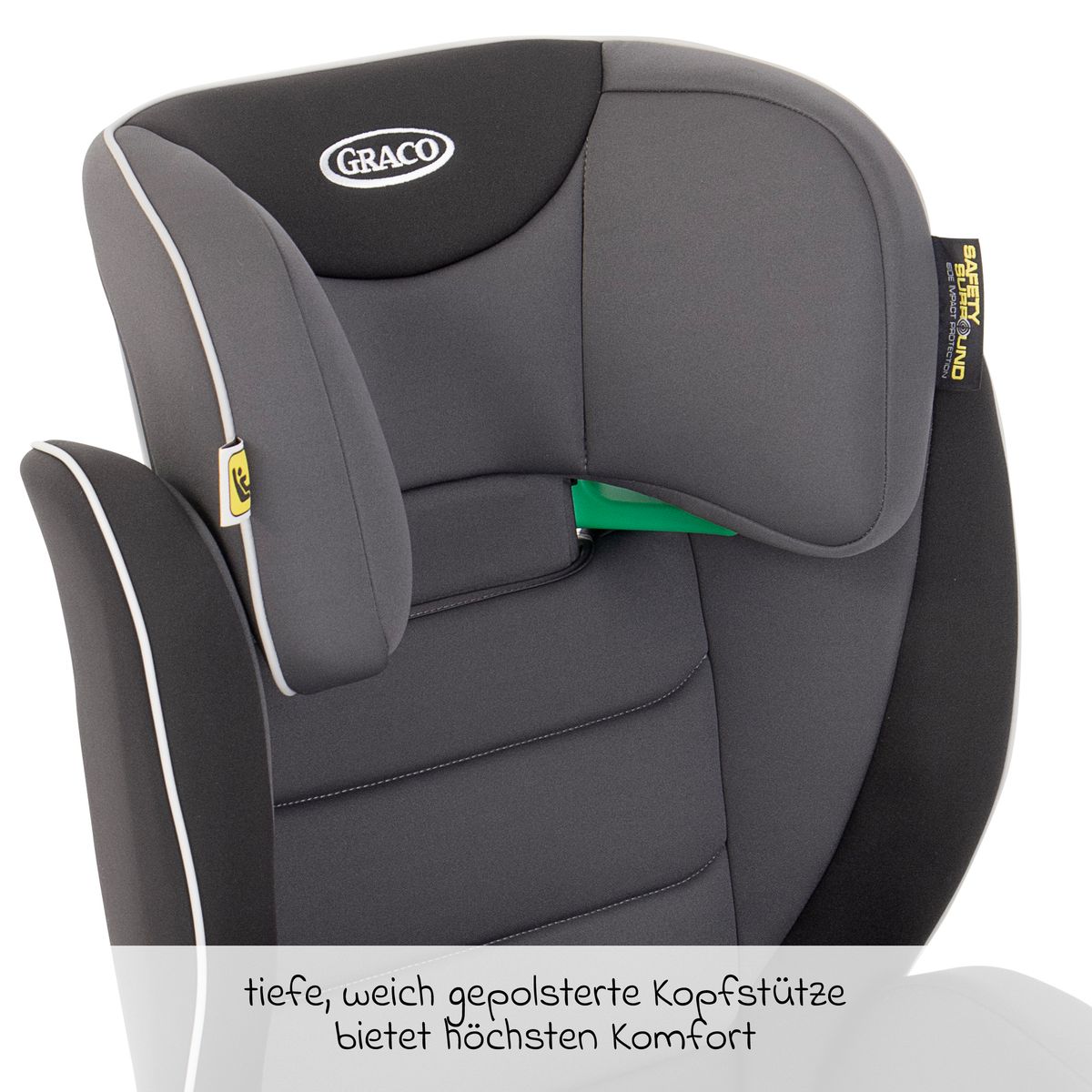 Komfortabelt sete på Bilstol Logico L i-Size 100-150 cm med koppholder