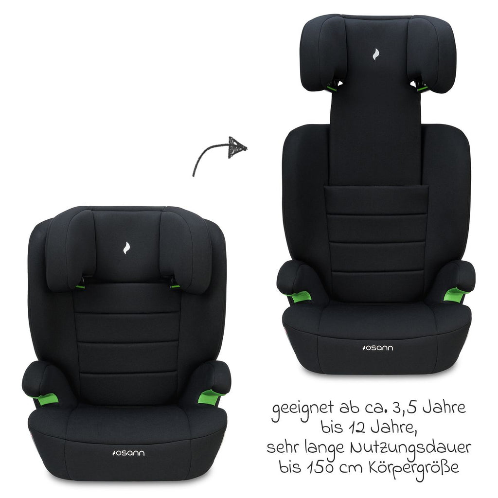 Detaljbilde av Bilstol Musca i-Size 100-150 cm med Isofix, svart