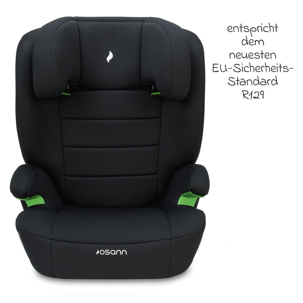 Montert Bilstol Musca i-Size 100-150 cm med Isofix, svart i bil
