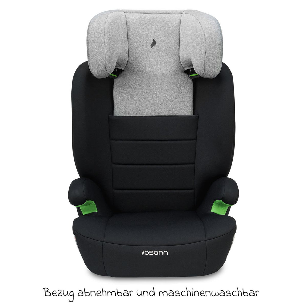 Bilstol Musca i-Size med bilbelte installert
