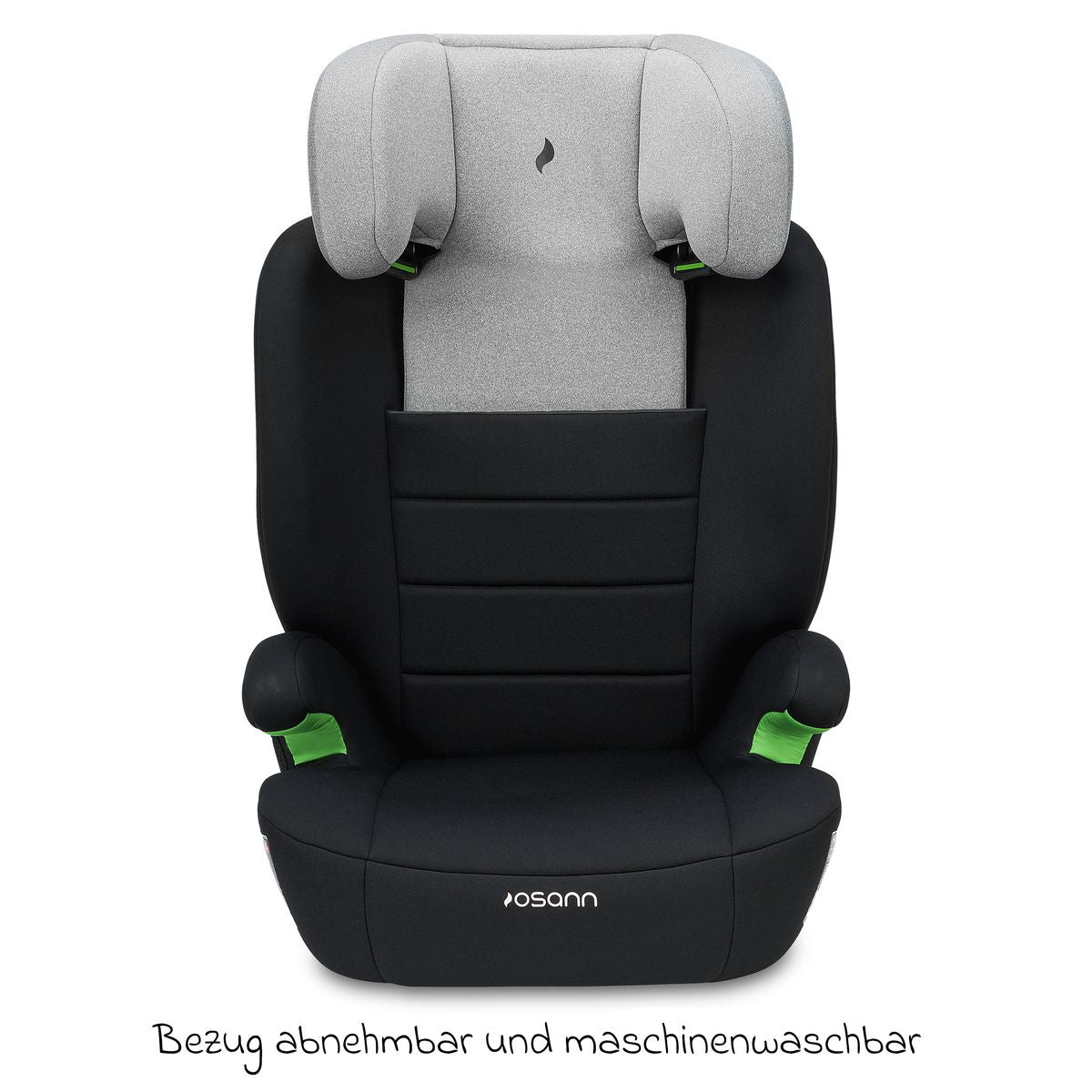 Bilstol Musca i-Size med bilbelte installert
