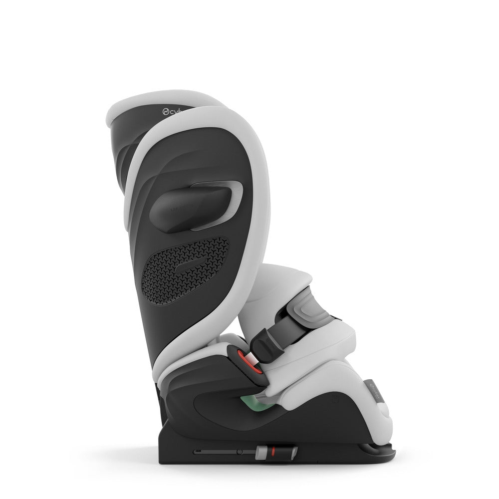 Montert Bilstol Pallas G3 2-i-1 (76–150 cm) Fog Grey i bil