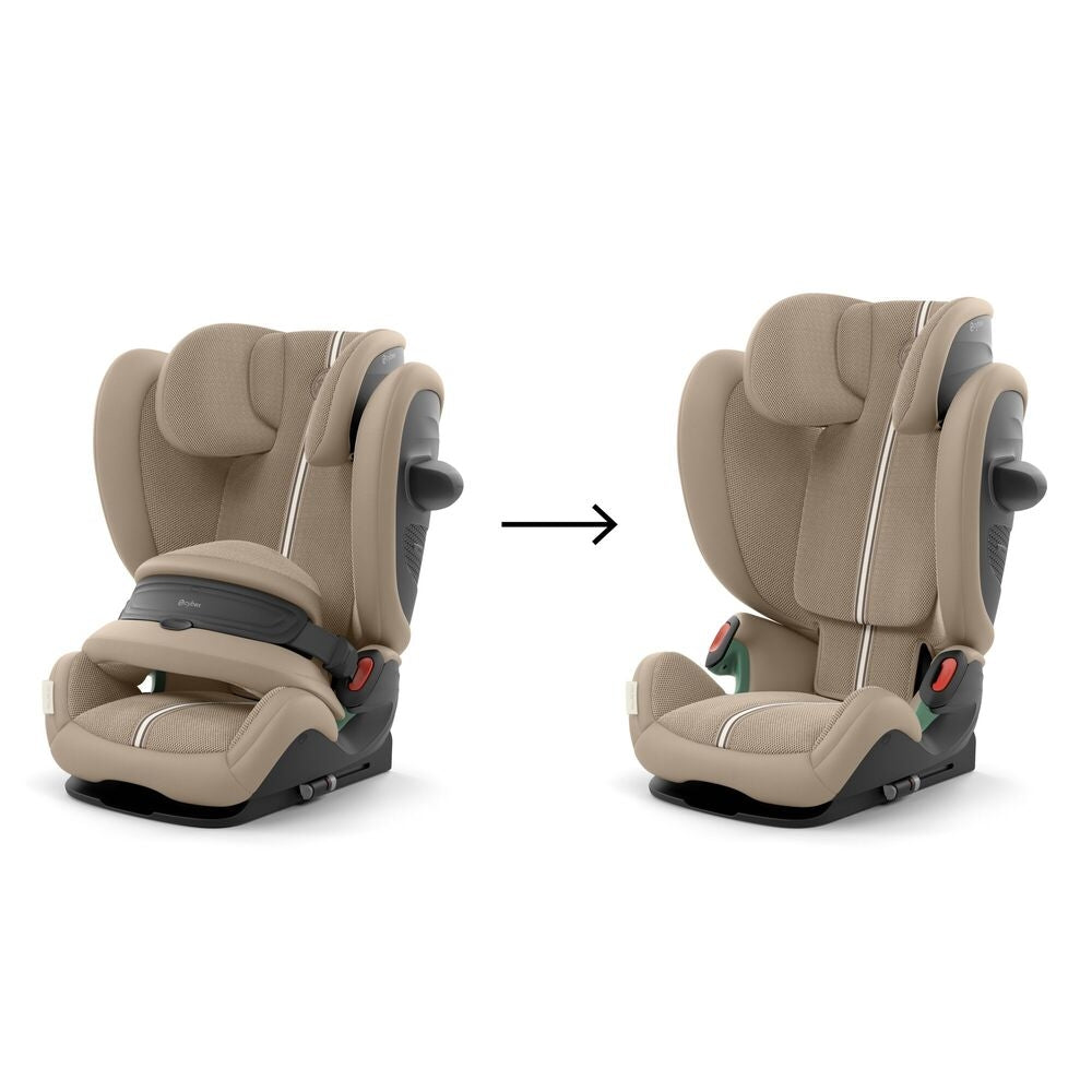 Bilstol Pallas G3 Plus 76-150 cm Almond Beige - Cybex bakside