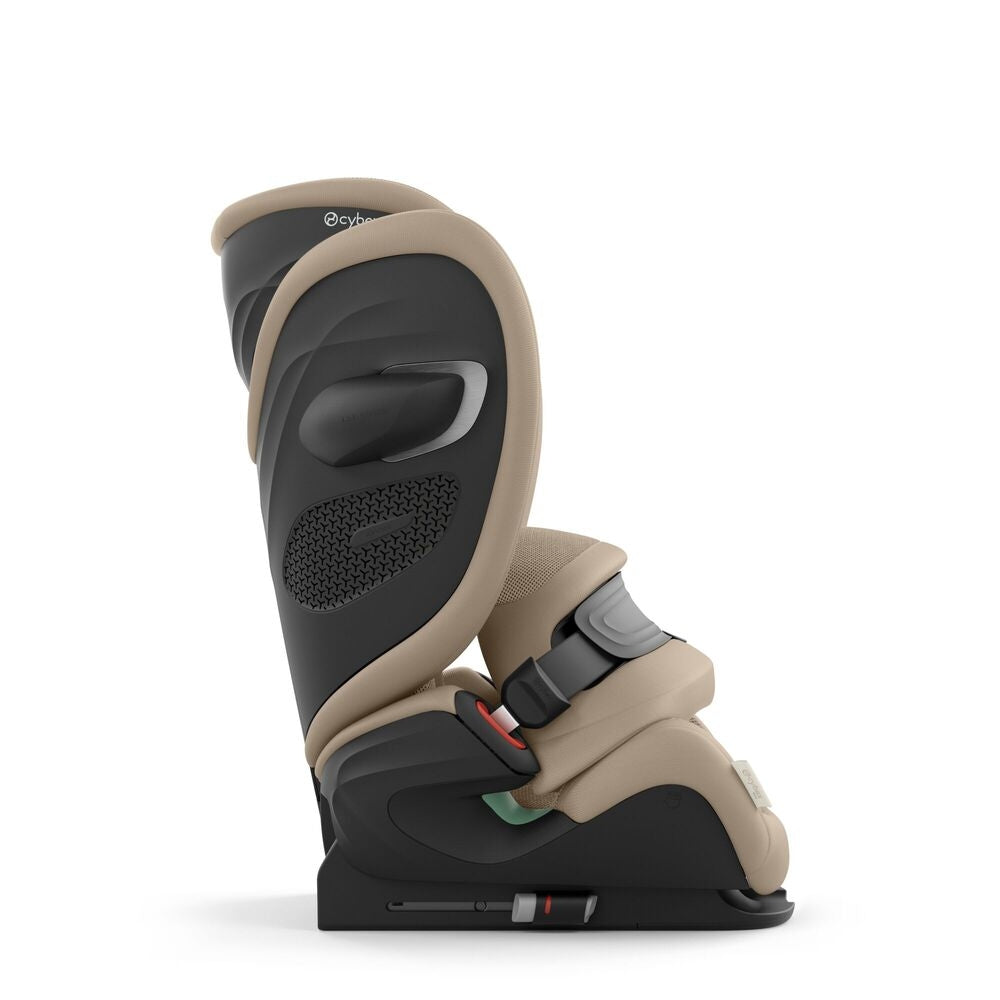 Nærbilde av justerbar hodepute på Bilstol Pallas G3 Plus 76-150 cm Almond Beige - Cybex