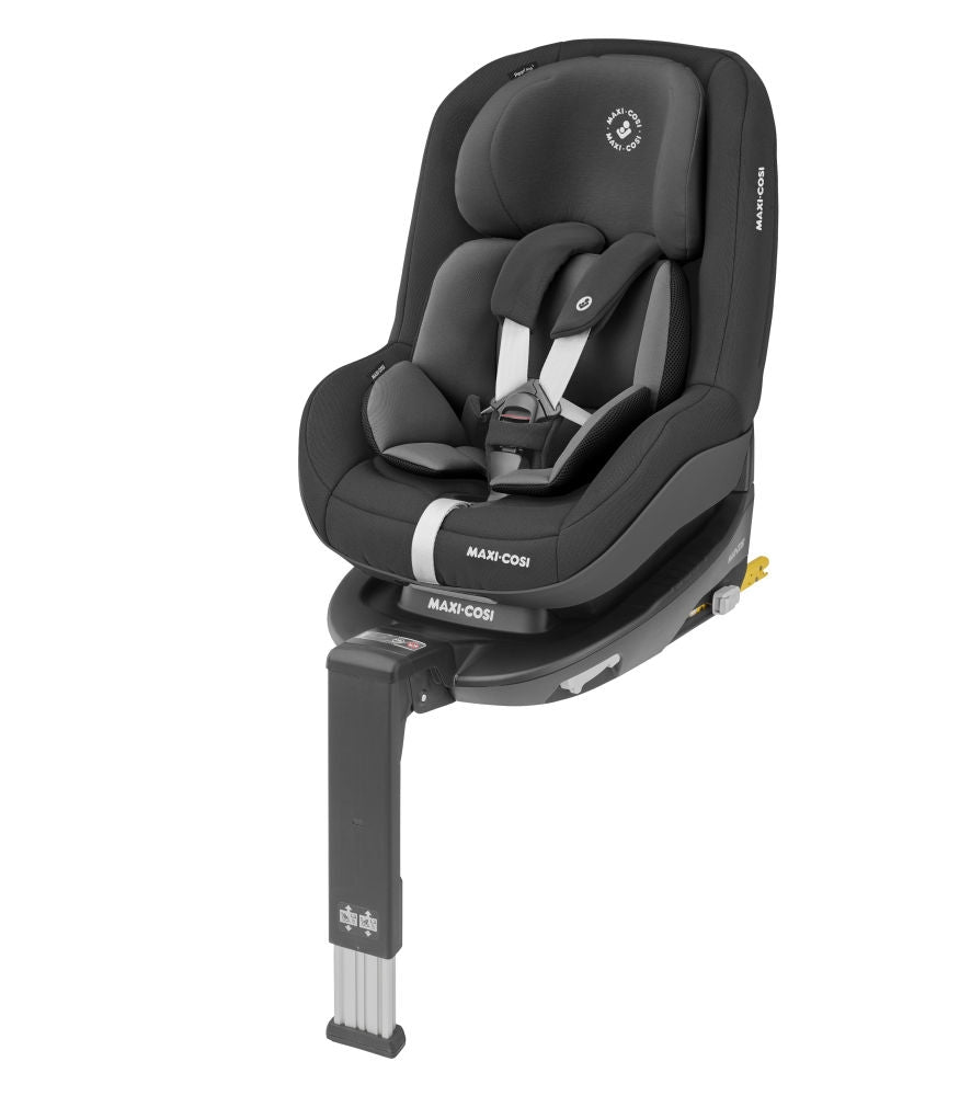 Nærbilde av stoff og polstring på Bilstol Pearl Pro 2 i-Size 76-105 cm Authentic black