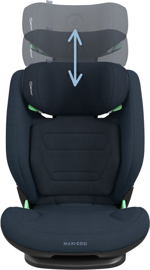 Montert Bilstol i-Size Rodifix Pro2 3,5-12 år Authentic Blue i bil