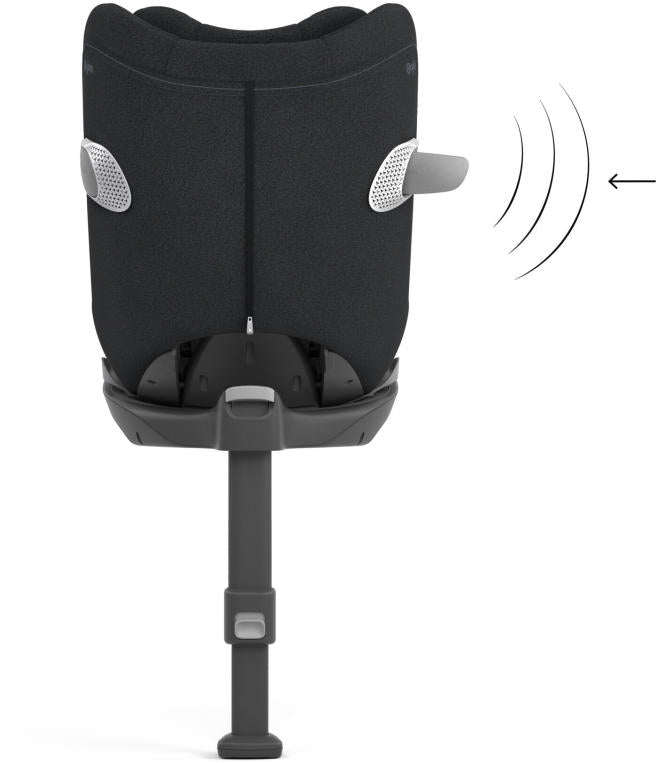 Bilstol Sirona T i-Size PLUS Sepia Black bakside og ISOFIX-feste