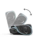 Bilstol Solution G2 Plus 100-150 cm Stormy Blue sammenfoldet