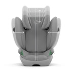 Nærbilde av stoff og ventilasjon på Bilstol Solution G2 Plus 100-150 cm Stone Grey