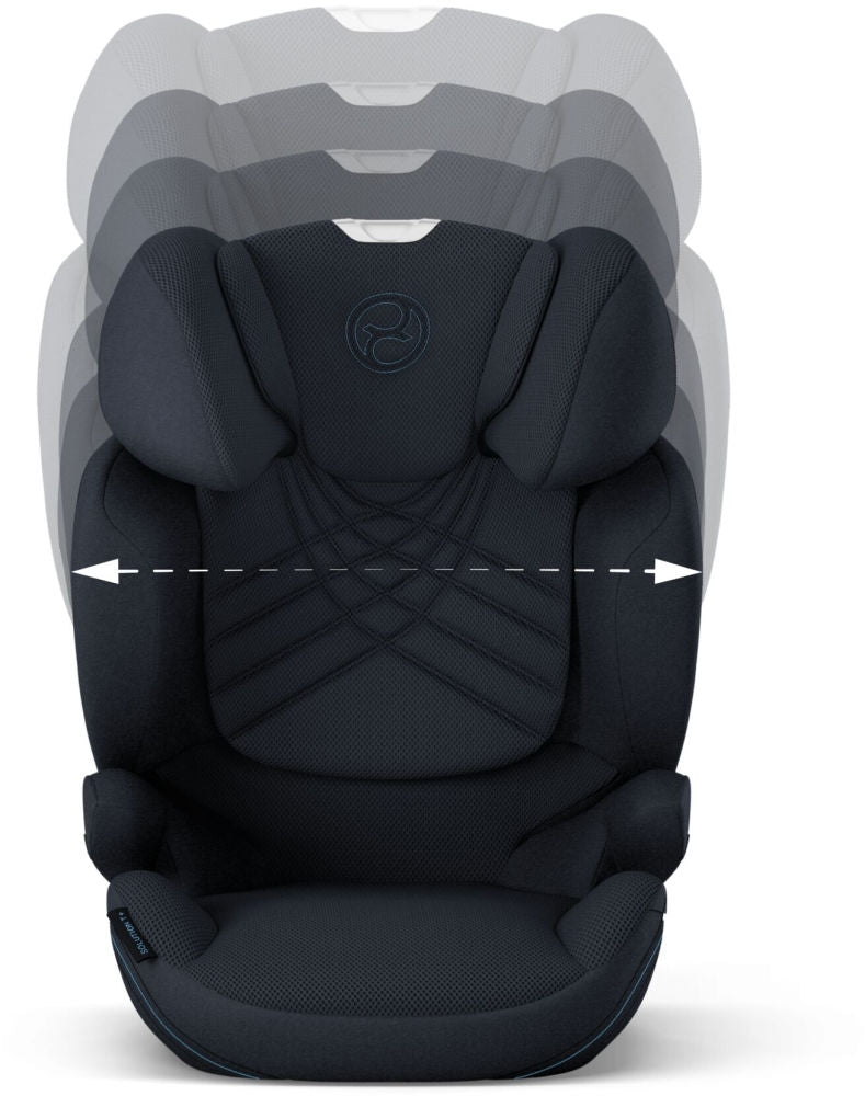 Detalj av neigbar hodepute på Bilstol Solution T i-Fix PLUS i-Size Nautical Blue