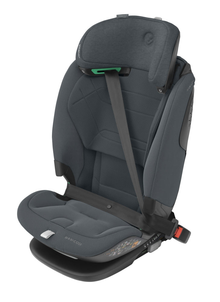 Bilstol Titan Pro2 i-Size Authentic Graphite med justerbar hodestøtte