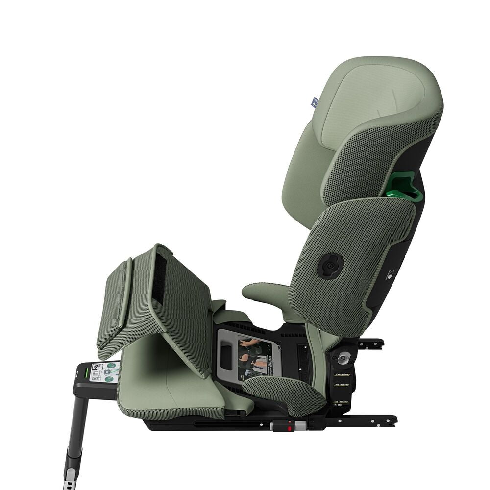 Bilstol Up 100–150 cm Nordic Bloom Green QuickFold funksjon