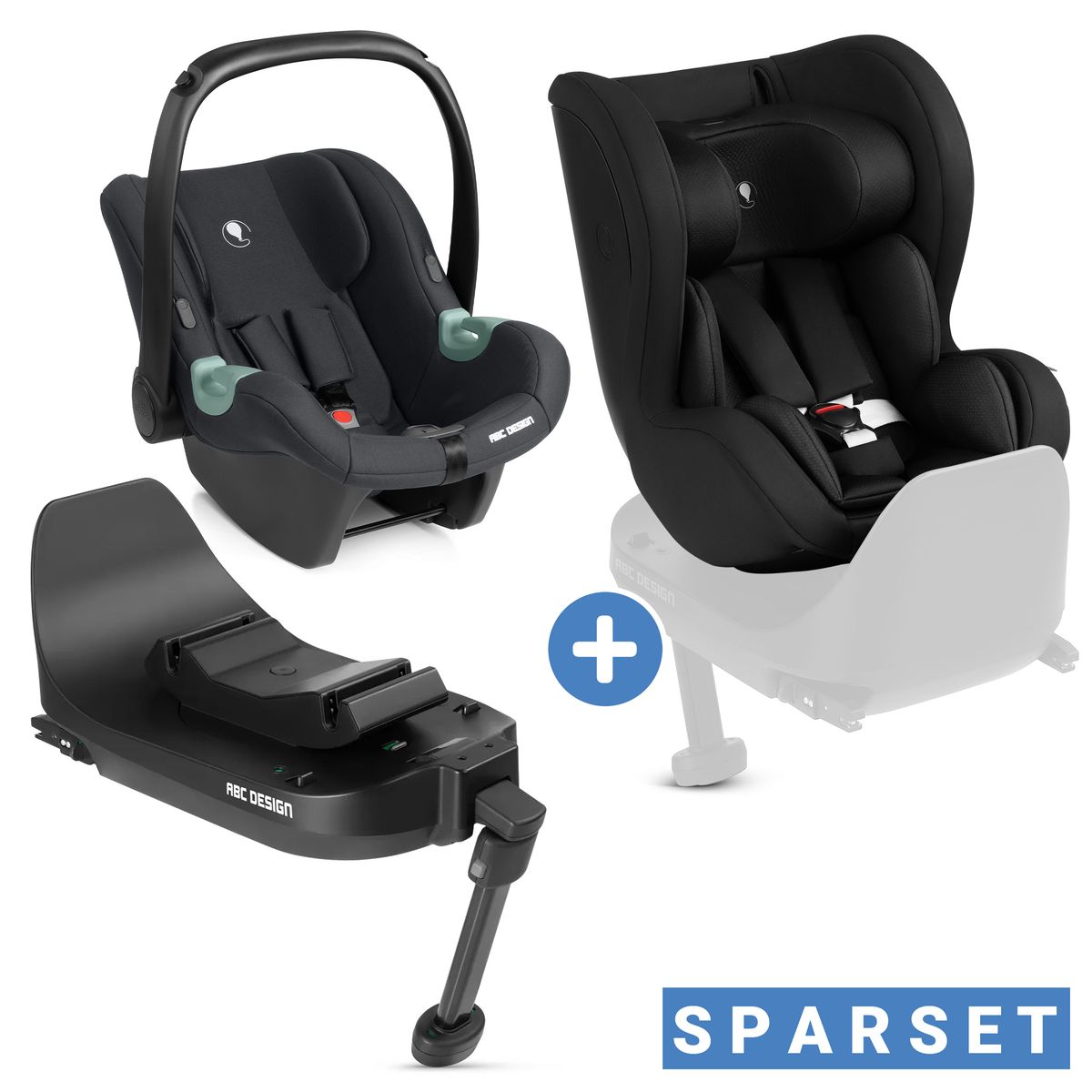 Bilstolsett 3 deler Tulip, Lily og Isofix Base Root i-Size forfra