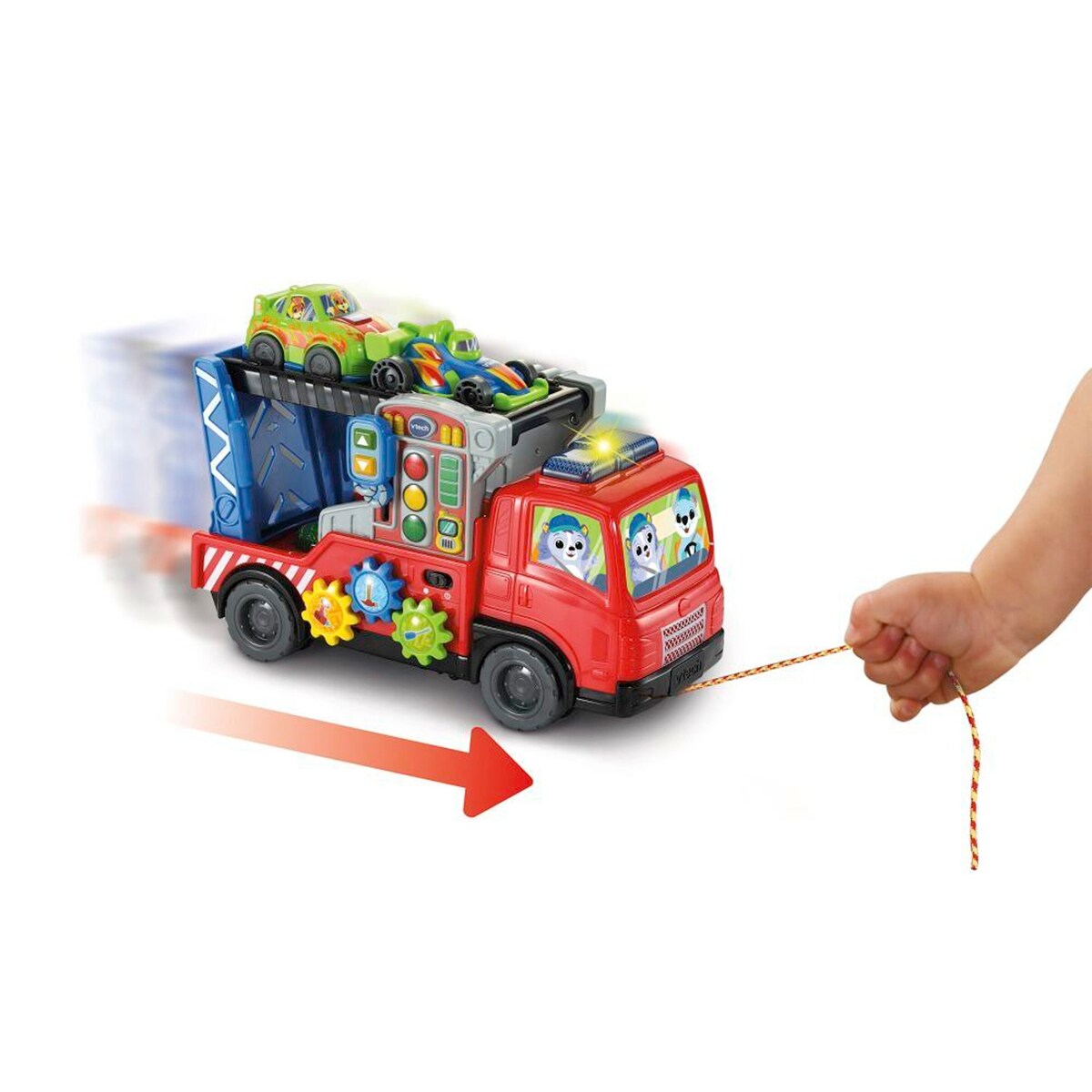 Biltransporter med lyd og lys fra 1 år - Vtech Baby montert med biler