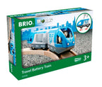 Detaljbilde av Blått passasjertog med batteridrift fra 3 år - BRIO