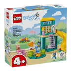 Bluey og Chloe på lekeplassen 11201 forfra med minifigurer
