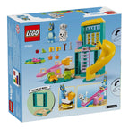Nærbilde av LEGO minifigurene Bluey og Chloe fra Bluey og Chloe på lekeplassen 11201