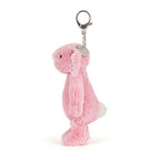 Detalj av brodert Blushkin Blossom Bunny veskeanheng