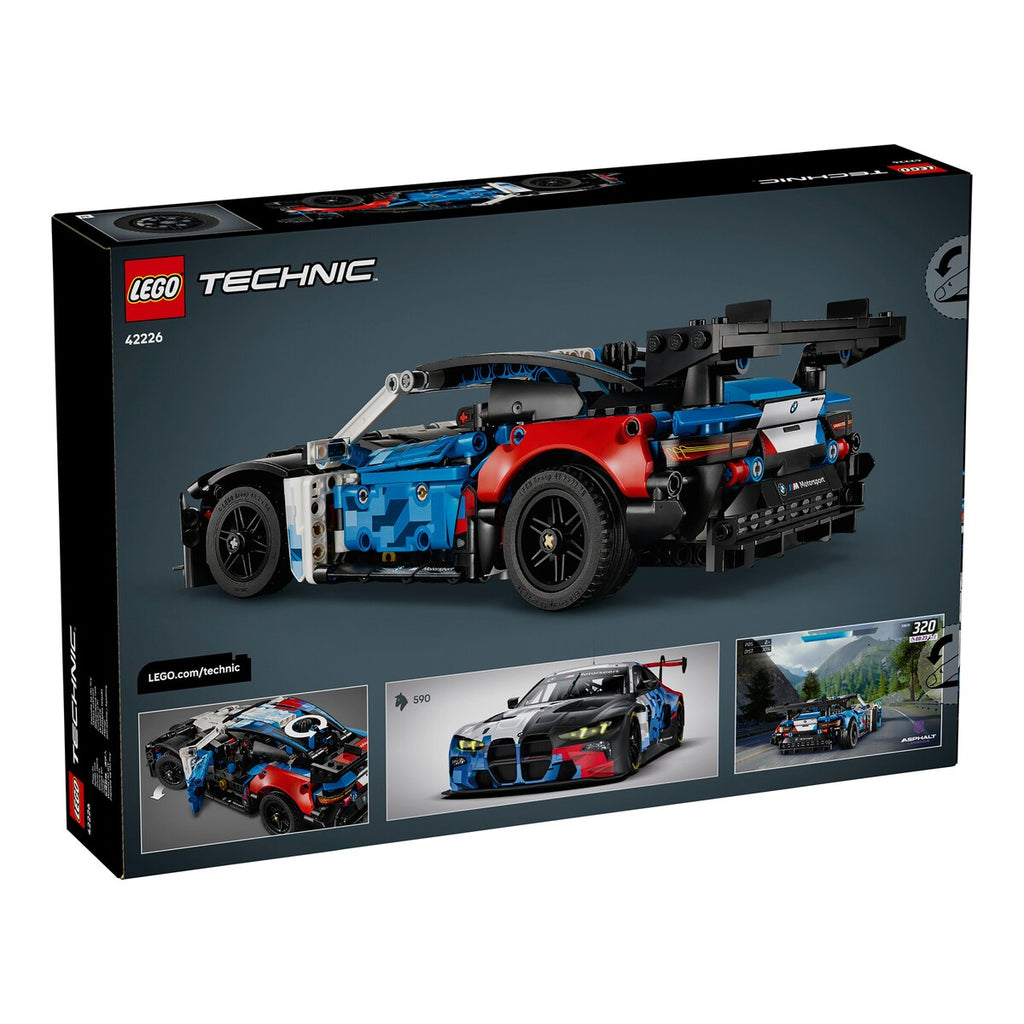 Nærbilde av LEGO Technic BMW M4 GT3 EVO detaljer