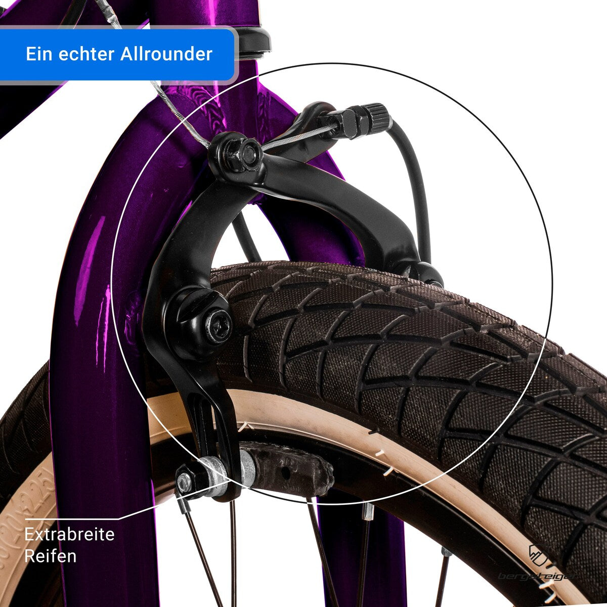 Montert BMX-sykkel Halifax 20 tommer med Hi-Ten stålramme klar til bruk