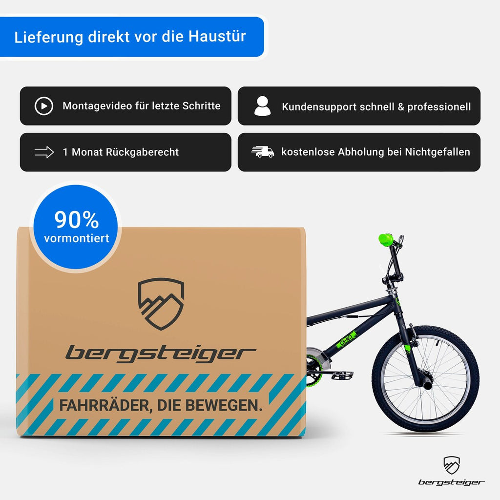 BMX-sykkel Ohio 20 tommer med kjedebeskytter kjede detalj