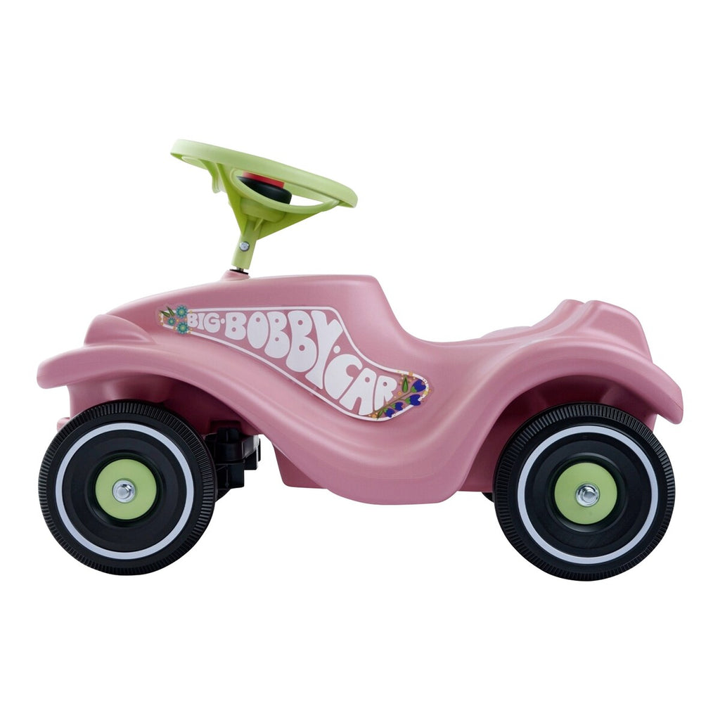 Bobby Car Classic Flower gåbil bakside med tilhengerfeste
