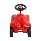 Detalj av Bobby Car Neo gåbils ergonomiske seteflate