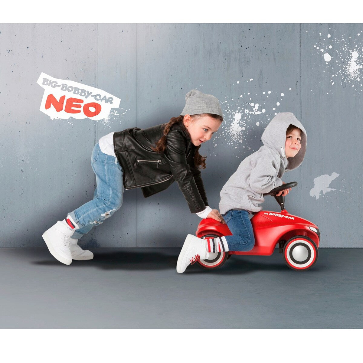 Bobby Car Neo gåbil med stillehjul fra 12 mnd opptil 50 kg - BIG