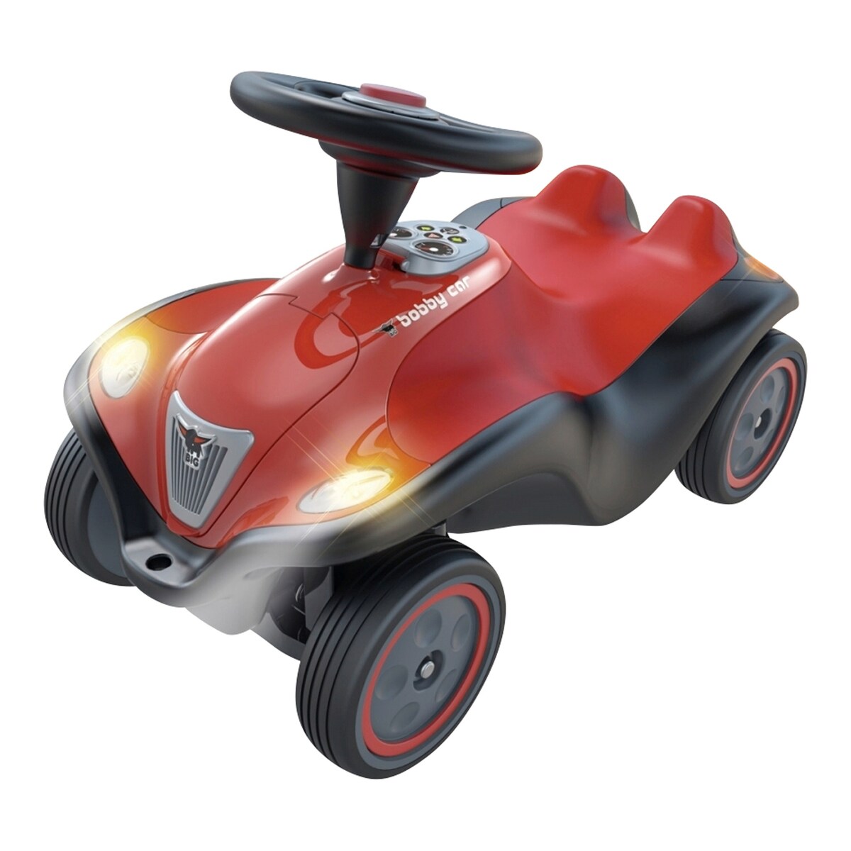Bobby Car Next 2.0 gåbil med LED-lys og lyd forfra