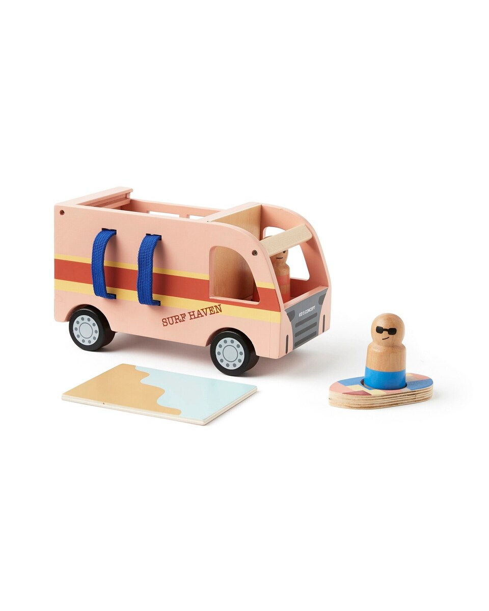 Bobil Surfing Aiden i tre med figurer Joel og Saga