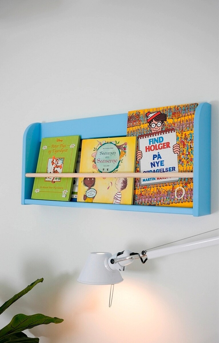 Detalj av Bokhylle Dots Blue Skies FSC-sertifisert MDF/ask 75 cm