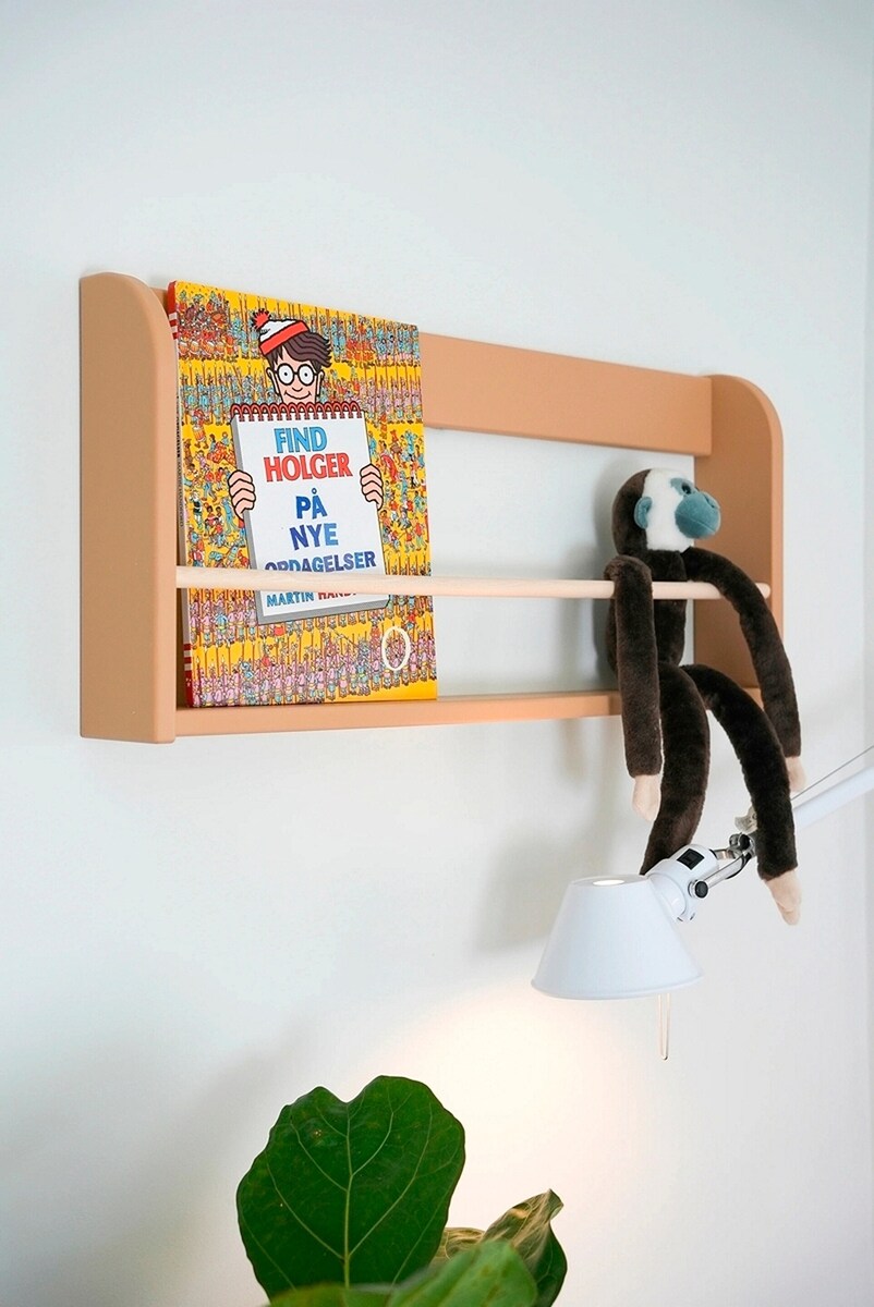 Bokhylle Dots latte FSC-sertifisert MDF/ask 75 cm bakside