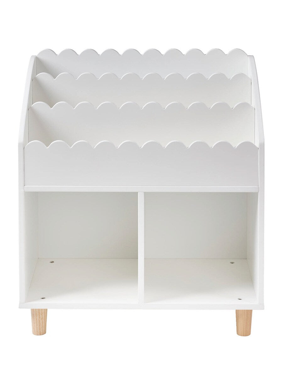 Bokhylle for barn FESTON med 2 hyller MDF 64,6x72 cm detalj av hylle