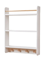 Bokhylle med garderobe for barnerom KONFETTI bakside