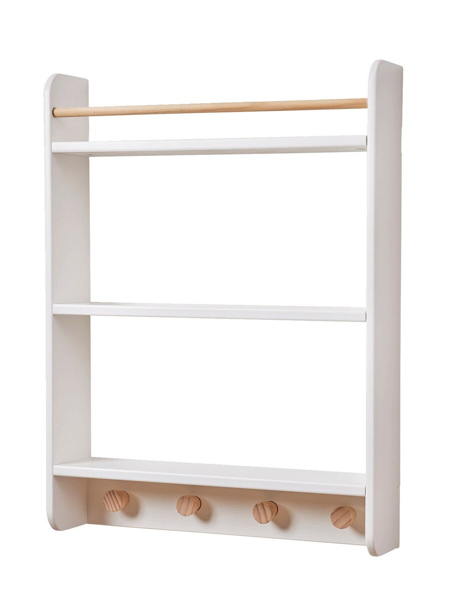 Bokhylle med garderobe for barnerom KONFETTI bakside