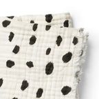 Bomullsteppe Dalmatian Dots Grande 75x100 cm Oeko-Tex forfra