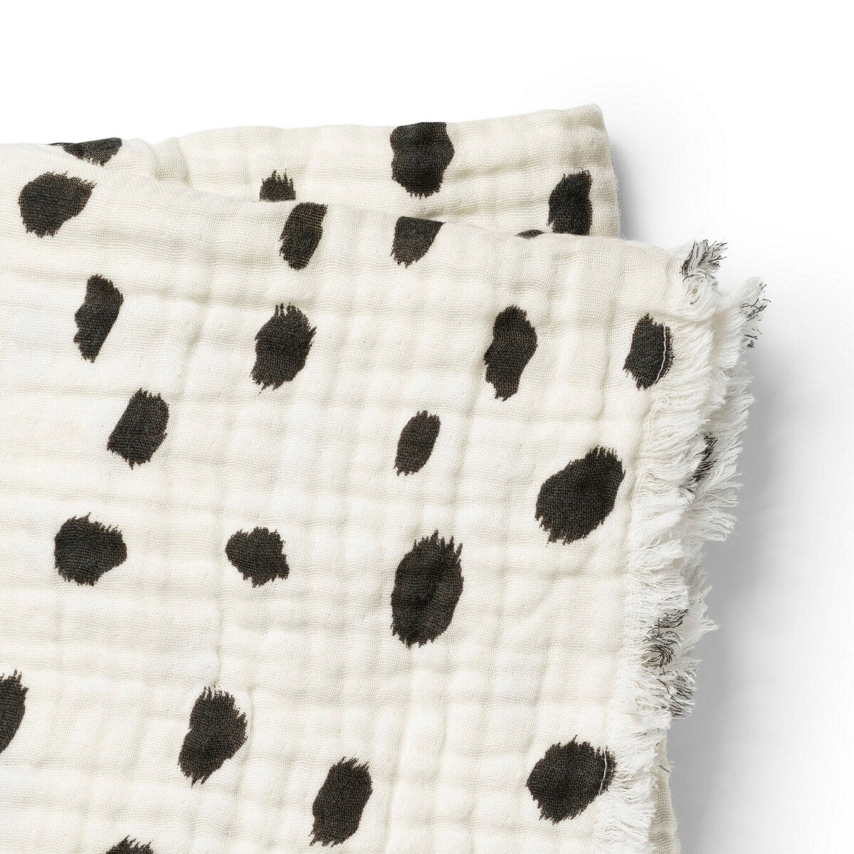 Bomullsteppe Dalmatian Dots Grande 75x100 cm Oeko-Tex forfra