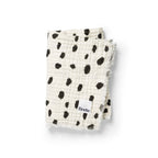 Detalj av frynser på Bomullsteppe Dalmatian Dots Grande