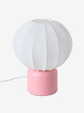 Bordlampe kuleform med metallfot 30 cm til barnerom forfra