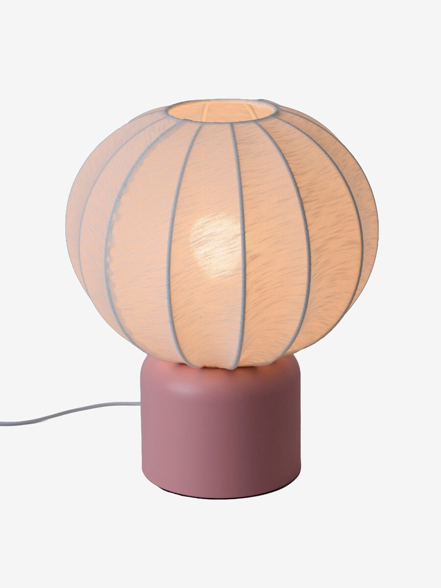 Bordlampe kuleform med metallfot 30 cm til barnerom bakside