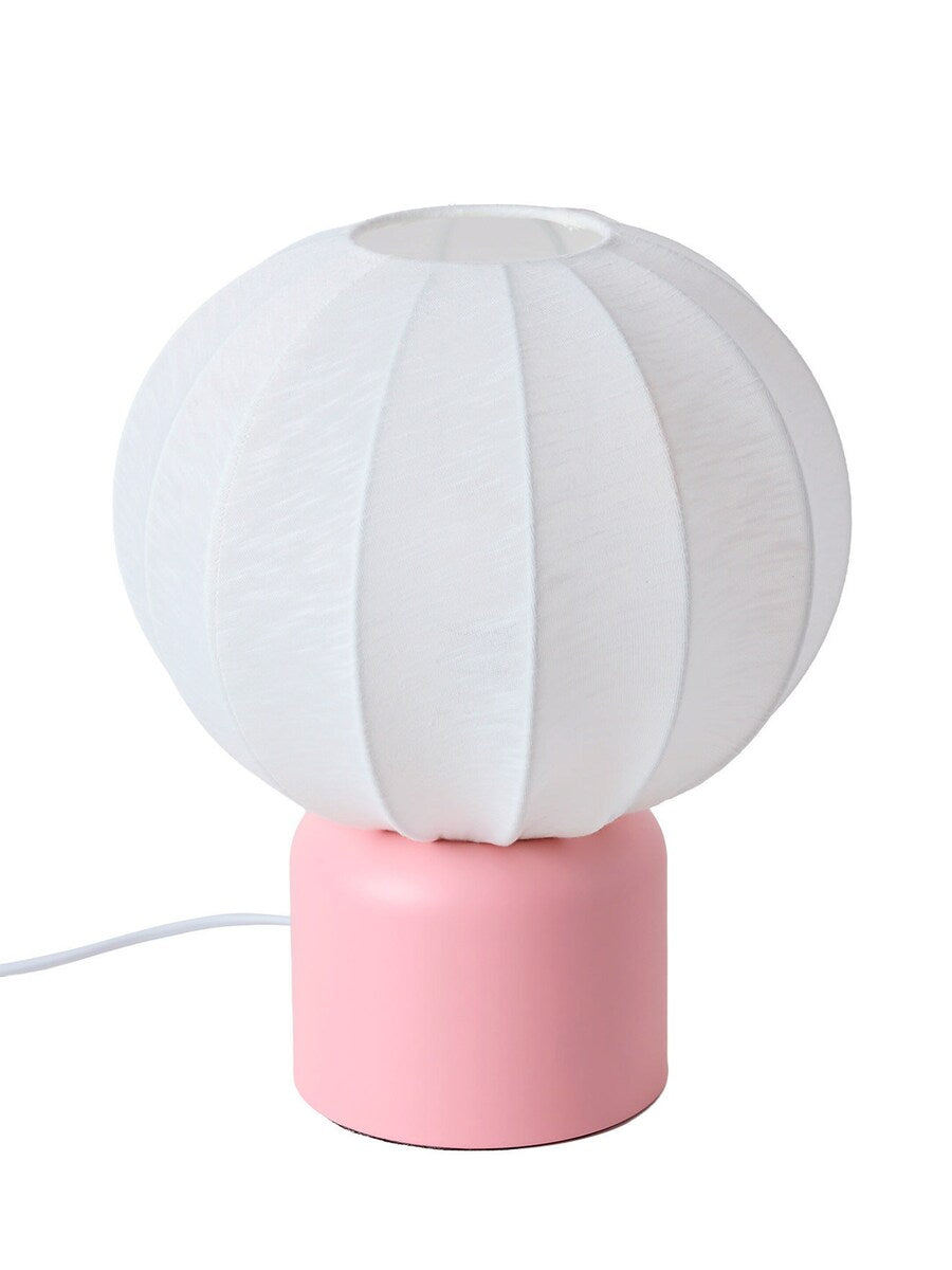 Bordlampe kuleform med metallfot 30 cm til barnerom detalj metallfot