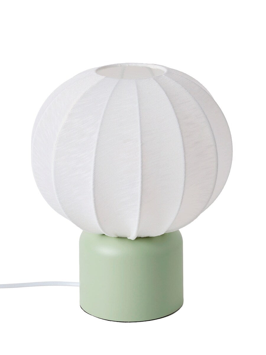 Bordlampe kuleform med metallfot 30 cm til barnerom bryter på kabel