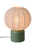 Bordlampe kuleform med metallfot 30 cm til barnerom sideprofil