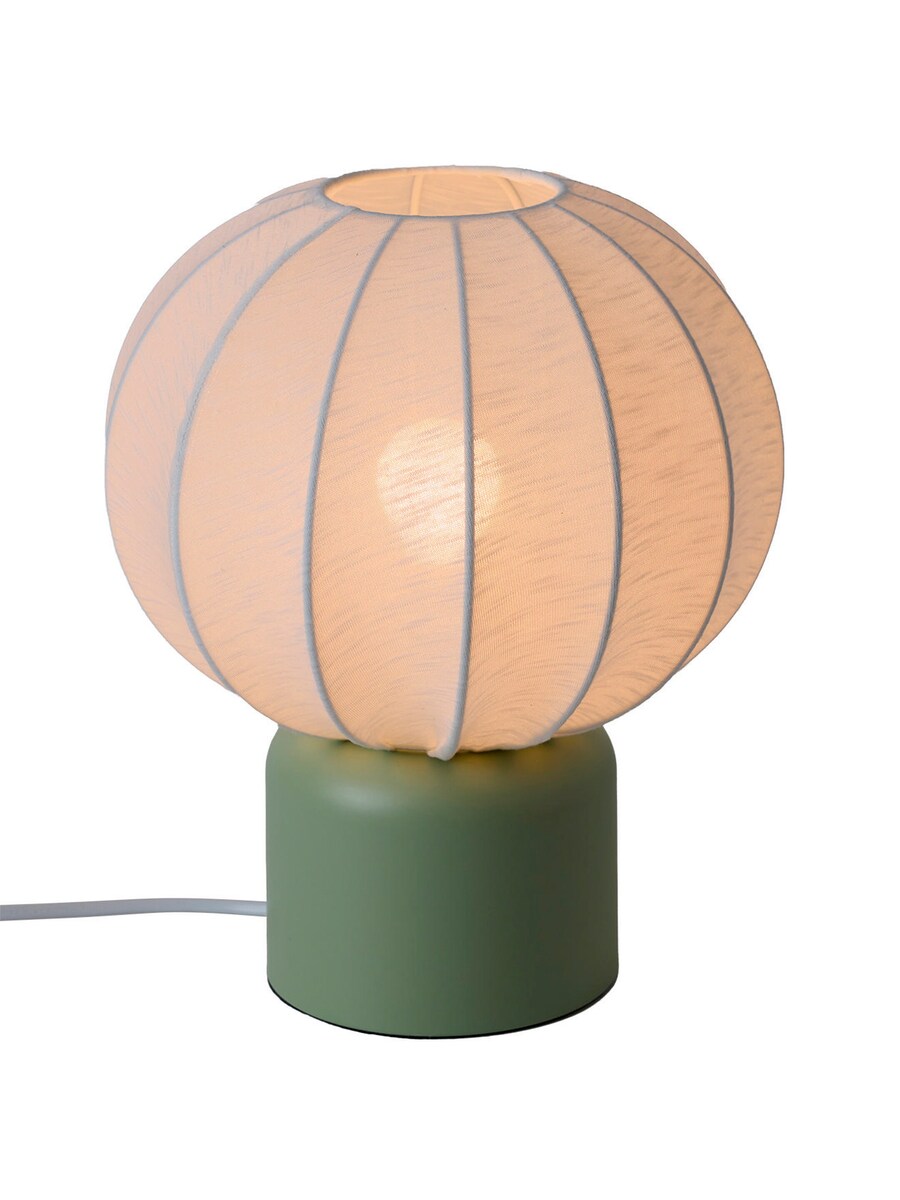 Bordlampe kuleform med metallfot 30 cm til barnerom sideprofil