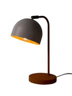 Bordlampe i metall med dreibar skjerm 360 grader bakside