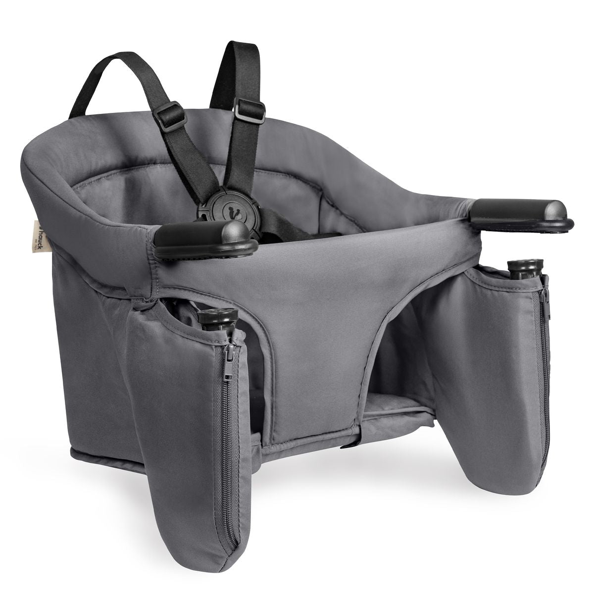 Bordstol Fix N Sit med 5-punktsbelte fra 6 mnd dark grey for trygg sitteplass