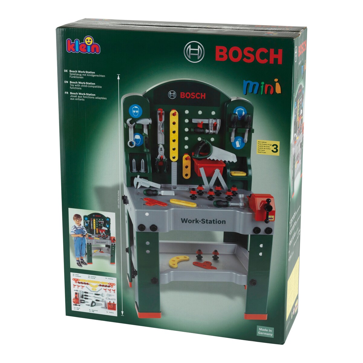 Bosch Work-Station arbeidsbenk for barn 44 deler med skiftenøkler