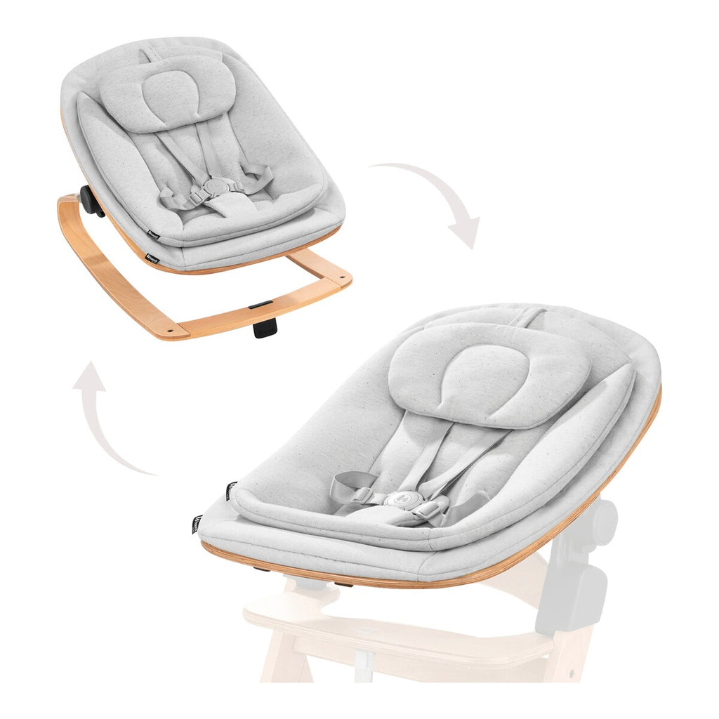 Bouncer Eco vippestol forfra med polstret liggeflate